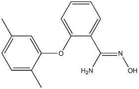 2-(2,5-dimethylphenoxy)-N'-hydroxybenzene-1-carboximidamide 结构式