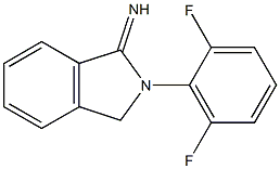 2-(2,6-difluorophenyl)-2,3-dihydro-1H-isoindol-1-imine 化学構造式