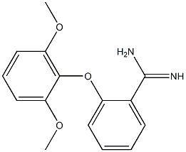 2-(2,6-dimethoxyphenoxy)benzene-1-carboximidamide Structure