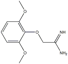 2-(2,6-dimethoxyphenoxy)ethanimidamide 化学構造式