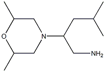 2-(2,6-dimethylmorpholin-4-yl)-4-methylpentan-1-amine Structure