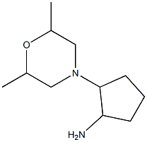 2-(2,6-dimethylmorpholin-4-yl)cyclopentanamine Structure