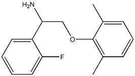 2-(2,6-dimethylphenoxy)-1-(2-fluorophenyl)ethanamine Struktur