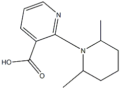 2-(2,6-dimethylpiperidin-1-yl)pyridine-3-carboxylic acid Structure