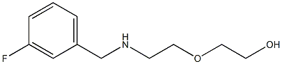2-(2-{[(3-fluorophenyl)methyl]amino}ethoxy)ethan-1-ol,,结构式