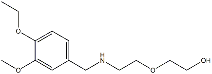 2-(2-{[(4-ethoxy-3-methoxyphenyl)methyl]amino}ethoxy)ethan-1-ol 结构式