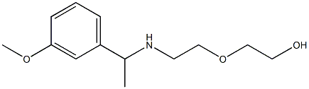 2-(2-{[1-(3-methoxyphenyl)ethyl]amino}ethoxy)ethan-1-ol Struktur