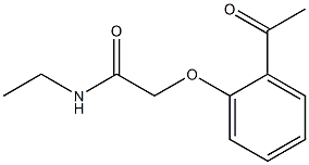 2-(2-acetylphenoxy)-N-ethylacetamide Structure