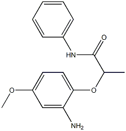 2-(2-amino-4-methoxyphenoxy)-N-phenylpropanamide 结构式