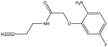  2-(2-amino-5-fluorophenoxy)-N-(2-cyanoethyl)acetamide