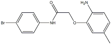 2-(2-amino-5-methylphenoxy)-N-(4-bromophenyl)acetamide Structure