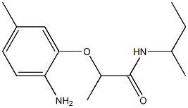 2-(2-amino-5-methylphenoxy)-N-(butan-2-yl)propanamide Struktur