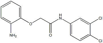 2-(2-aminophenoxy)-N-(3,4-dichlorophenyl)acetamide,,结构式