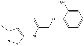 2-(2-aminophenoxy)-N-(3-methyl-1,2-oxazol-5-yl)acetamide 化学構造式