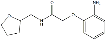 2-(2-aminophenoxy)-N-(tetrahydrofuran-2-ylmethyl)acetamide 结构式