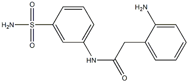 2-(2-aminophenyl)-N-(3-sulfamoylphenyl)acetamide Structure