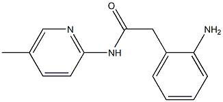 2-(2-aminophenyl)-N-(5-methylpyridin-2-yl)acetamide,,结构式