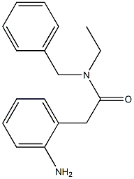 2-(2-aminophenyl)-N-benzyl-N-ethylacetamide,,结构式