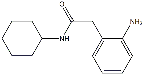 2-(2-aminophenyl)-N-cyclohexylacetamide 化学構造式