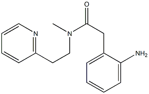 2-(2-aminophenyl)-N-methyl-N-[2-(pyridin-2-yl)ethyl]acetamide Structure