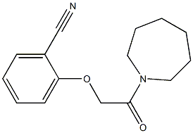 2-(2-azepan-1-yl-2-oxoethoxy)benzonitrile 结构式