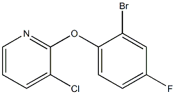 2-(2-bromo-4-fluorophenoxy)-3-chloropyridine Structure