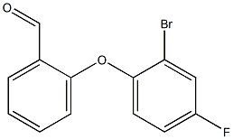 2-(2-bromo-4-fluorophenoxy)benzaldehyde Structure