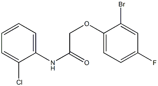 2-(2-bromo-4-fluorophenoxy)-N-(2-chlorophenyl)acetamide Structure