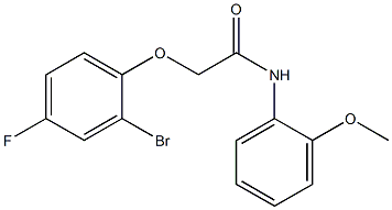  2-(2-bromo-4-fluorophenoxy)-N-(2-methoxyphenyl)acetamide