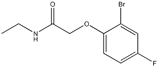 2-(2-bromo-4-fluorophenoxy)-N-ethylacetamide Structure