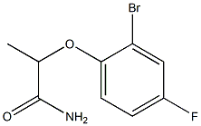 2-(2-bromo-4-fluorophenoxy)propanamide,,结构式