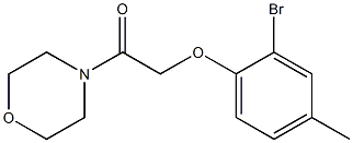 2-(2-bromo-4-methylphenoxy)-1-(morpholin-4-yl)ethan-1-one Struktur