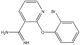 2-(2-bromophenoxy)pyridine-3-carboximidamide Struktur