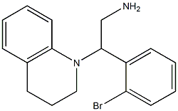 2-(2-bromophenyl)-2-(1,2,3,4-tetrahydroquinolin-1-yl)ethan-1-amine,,结构式