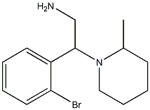 2-(2-bromophenyl)-2-(2-methylpiperidin-1-yl)ethanamine Structure