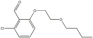 2-(2-butoxyethoxy)-6-chlorobenzaldehyde Structure