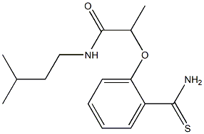  2-(2-carbamothioylphenoxy)-N-(3-methylbutyl)propanamide