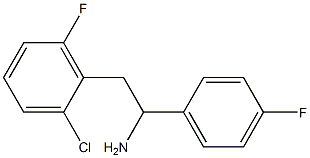 2-(2-chloro-6-fluorophenyl)-1-(4-fluorophenyl)ethan-1-amine Structure