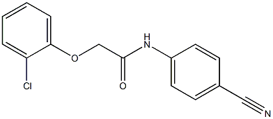 2-(2-chlorophenoxy)-N-(4-cyanophenyl)acetamide,,结构式