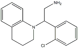 2-(2-chlorophenyl)-2-(1,2,3,4-tetrahydroquinolin-1-yl)ethan-1-amine Struktur