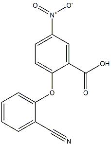 2-(2-cyanophenoxy)-5-nitrobenzoic acid Structure