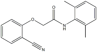2-(2-cyanophenoxy)-N-(2,6-dimethylphenyl)acetamide Struktur