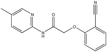 2-(2-cyanophenoxy)-N-(5-methylpyridin-2-yl)acetamide|