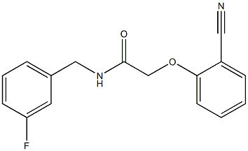 2-(2-cyanophenoxy)-N-[(3-fluorophenyl)methyl]acetamide|