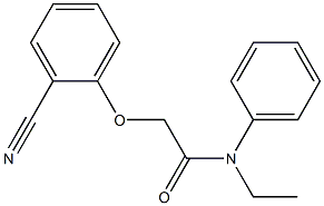 2-(2-cyanophenoxy)-N-ethyl-N-phenylacetamide 化学構造式