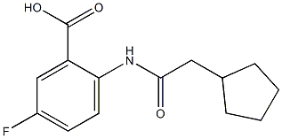  2-(2-cyclopentylacetamido)-5-fluorobenzoic acid