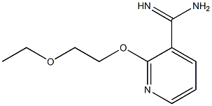 2-(2-ethoxyethoxy)pyridine-3-carboximidamide Struktur