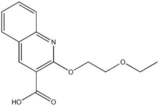 2-(2-ethoxyethoxy)quinoline-3-carboxylic acid 结构式