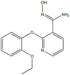 2-(2-ethoxyphenoxy)-N'-hydroxypyridine-3-carboximidamide 化学構造式