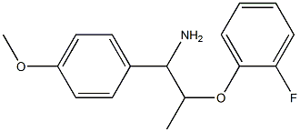 2-(2-fluorophenoxy)-1-(4-methoxyphenyl)propan-1-amine Structure